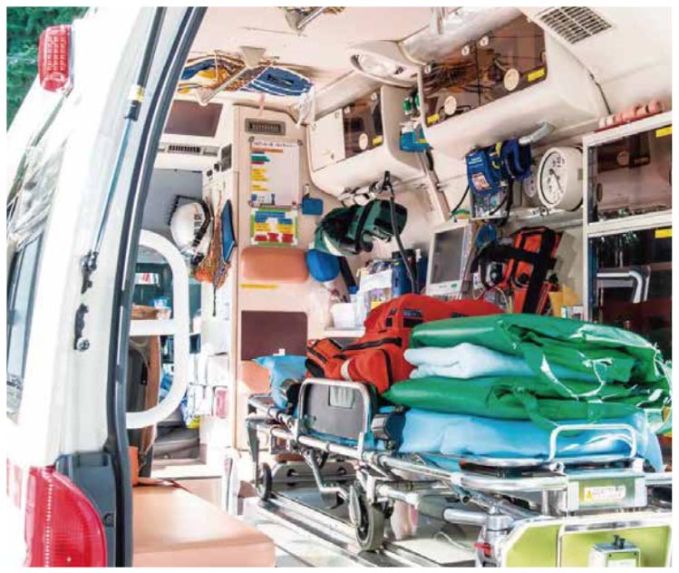 救急車に搭載